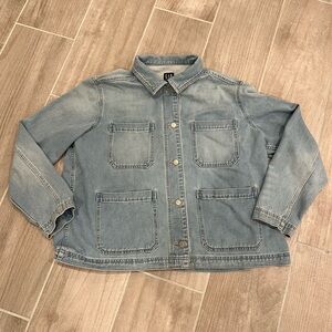 Gap Jean Jacket Women’s Size XXL Light Blue Denim